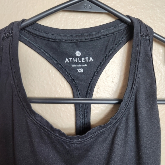 Athleta Womens Black Narrow Racerback Tank Top |631416| |XS| - Picture 2 of 7